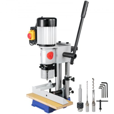 Bench Morticer 1/2 HP 1400RPM Benchtop Drill Presses 60 Pounds Weigh Benchtop Mortising Machine 13mm Chuck Capacity For