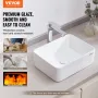 Moderne keramisk fartøj Sink 16 "x 12" badeværelse