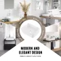 Moderne keramisk fartøj Sink 16 "x 12" badeværelse