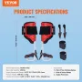 Tree Climbing Spikes, 1 Pair Aluminum Climbing Spurs, 350lbs Load Capacity Tree Climbing Gear with Straps and Spike Protectors, 
