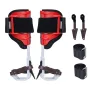 Tree Climbing Spikes, 1 Pair Aluminum Climbing Spurs, 350lbs Load Capacity Tree Climbing Gear with Straps and Spike Protectors, 