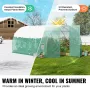 Drivhus til indkørselstunnel 19,36x9,68x7,4 fod galvaniseret