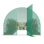 Walk-in Tunnel Greenhouse, 19.4x9.7x7.4 ft Hoop House Greenhouse Tunnel, Plant Hot House with Galvanized Steel Frame, Green PE C