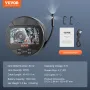 Borescope Triple Lens Endoscope Camera med 4,3 "IPS -skærm 8 +