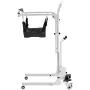 Electric Patient Lift Transfer Chair, Quick-Folding Patient Lift Wheelchair with Adjustable Height, Bedside Commode Toilet Chair
