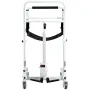 Electric Patient Lift Transfer Chair, Quick-Folding Patient Lift Wheelchair with Adjustable Height, Bedside Commode Toilet Chair
