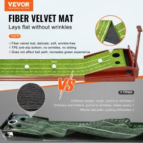 2 hulgolf, der sætter Mat indendørs golf, der sætter grøn golftræningshjælp