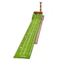 Golf Putting Mat, 2 Hole Indoor Golf Putting Green, Wrinkle-Free Golf Training Aid, Mini Golf Set with Auto-Ball Return, Alignme