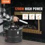Ash Vacuum Cleaner, 15L with 1200W Powerful Suction, Fireplace Vacuum with Reverse Suction, 3M Power Cable, 16 Kpa Max. Vacuum, 