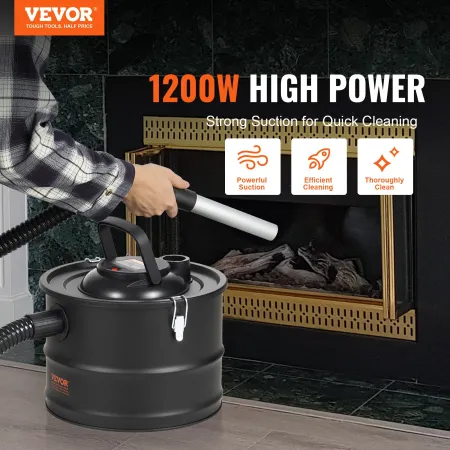Ash støvsuger 15L 1200W til pejse pellet komfurer grill BBQ
