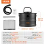 Ash støvsuger 15L 1200W til pejse pellet komfurer grill BBQ
