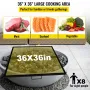Fire Pit Cooking Grate 36 Inch, Foldable Square Cooking Grill Grates, Heavy Duty X-Marks BBQ Grill with Portable Handle & Solid 