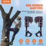Tree Climbing Spikes, 1 Pair Alloy Steel Climbing Spurs, 350lbs Load Capacity Tree Climbing Gear with Straps and Spike Protector