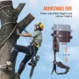 Tree Climbing Spikes, 1 Pair Alloy Steel Climbing Spurs, 350lbs Load Capacity Tree Climbing Gear with Straps and Spike Protector