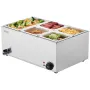 Kommerciel elektrisk madvarmer 5-pan bordplade buffet 14.5L