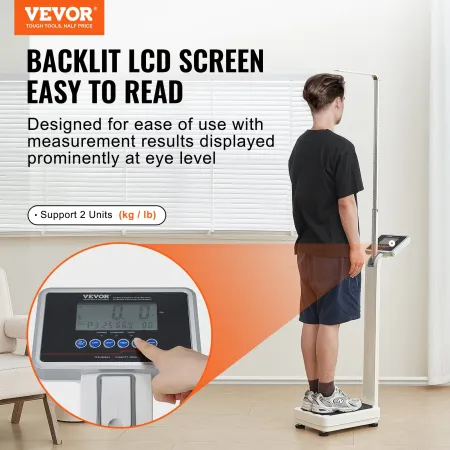 Medical Digital Scale Professional Physician Scale for Weight Height 226.8 kg
