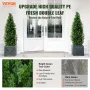 2-pak 1,2 m kunstig cedertræ topiary træ kunstig plante