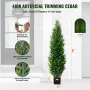2-pak 1,2 m kunstig cedertræ topiary træ kunstig plante