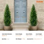 2 Pack 121.9 cm Artificial Cedar Topiary Tree Faux Plant UV Decor In/Outdoor