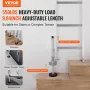 Ladder Levler, 20 inch Steel 550lbs Load Ladder Leveling Tool, Pitch Hopper, Stair Ladder Stabilizer with Storage, Easy to Use f