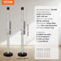 Ladder Levler, 20 inch Steel 550lbs Load Ladder Leveling Tool, Pitch Hopper, Stair Ladder Stabilizer with Storage, Easy to Use f