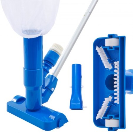 Portable Pool Vacuum Handheld Pool Vacuum Cleaner with 3 Scrub Brushes