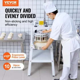 Manuel dejdelere 10stk hånd Press Dough Cutter Bread Maker til
