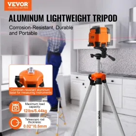 Laser Level Tripod Â¼ x 20 Thread 27.36-68.11 inch Height Adjustment
