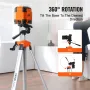 Laser Level Tripod, ¼ x 20 Thread Mount, 27.36-68.11 inch Height Adjustment with Integrated Level Bubble Lightweight Laser Scann