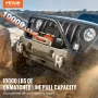 Electric Winch Truck 4535.9 kg Synthetic Rope Waterproof Remote Control