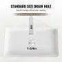 Moderne keramisk fartøjsvaske 24 "x13.8" badeværelse