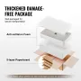 Rectangle Vessel Sink, 24" x 13.8" Bathroom Vessel Sink Countertop, White Ceramic Bathroom Sinks Above Counter, Modern Style, Br