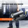 Kerosene/Diesel Forced Air Heater, 70000Btu Torpedo Space Heater, Portable with Thermostat Control,19L Tank Efficient Indoor/Out