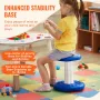 Kids Wobble Chair, Active Chair with Sponge Cushion, Wobble Stool Improves Focus, Posture and Calm Children, Ideal for Schools a