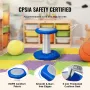Kids Wobble Chair, Active Chair with Sponge Cushion, Wobble Stool Improves Focus, Posture and Calm Children, Ideal for Schools a