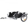 Bike Cargo Trailer, 100 lbs Load Capacity, Heavy-Duty Bicycle Wagon Cart, Foldable Compact Storage & Quick Release with