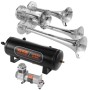 Train Horns Kit 4 Trompet Air Horn Kit 160 PSI Luftkompressor 2,6 gal tank