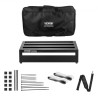 Guitar Pedal Board, 20'' x 11'', Aluminum Alloy 2.2 lbs Super Light Guitar Effects PedalBoard, with Carry Bag Velcro Fixed