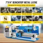 Mini Metal Lathe, 180 x 350 mm Benchtop Metal Lathe, 550W Variable Speed 2250RPM Metal Lathe, with 3-jaw Chuck CNC Mini Lathe Ma