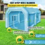 Inflatable Tent, 13 x 8 x 7 ft Inflatable Spray Booth Custom Tent, Inflatable Paint Booth Tent Car Paint Booth Workstation 210D 