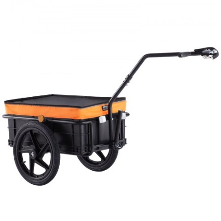 Bike Cargo Trailer, 88 lbs Load Capacity, Heavy-Duty Bicycle Wagon Cart, Foldable Compact Storage with Universal Hitch,