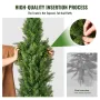 2 Pack 152.4 cm Artificial Cedar Topiary Tree Faux Plant UV Decor In/Outdoor