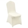 30PCS Ivory White Stretch Spandex Folding Chair Covers, Universal Fitted Chair Cover, Removable Washable Protective Slipcovers,