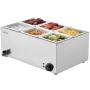 Kommerciel elektrisk mad varmere 6-pan bordplade buffet 13,5L