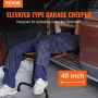 Under Dash Creeper, 1016 mm, 149.7 kg Capacity Rolling Mechanic Garage Creeper, 20.3-27.4 in Height Adjustable, Laying Down or U