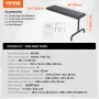 Under Dash Creeper, 1016 mm, 149.7 kg Capacity Rolling Mechanic Garage Creeper, 20.3-27.4 in Height Adjustable, Laying Down or U