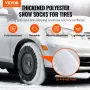 Thickened Snow Socks for Tires, Polyester Fiber Tire Socks with Elastic Straps, Snow Traction Tire Cover for Car, SUV, Pickup an