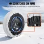 2 stk. Tykkede sne sokker til dæk Snow Traction Tire