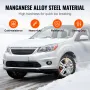 2PC Snow Chains, Manganese Alloy Steel Traction Tire Chains for Car/Pickup/SUV/Truck, Suitable for 245/60-15, 245/55-16, 255/50-