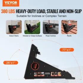 Ladder Levler 380lbs Load PP Leveling Tool with Storage for Uneven Ground